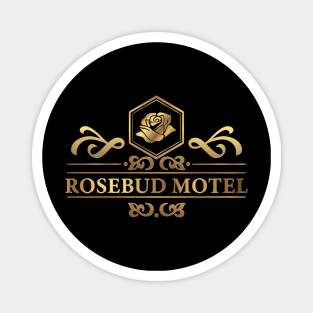 Golden Rosebud Motel Magnet